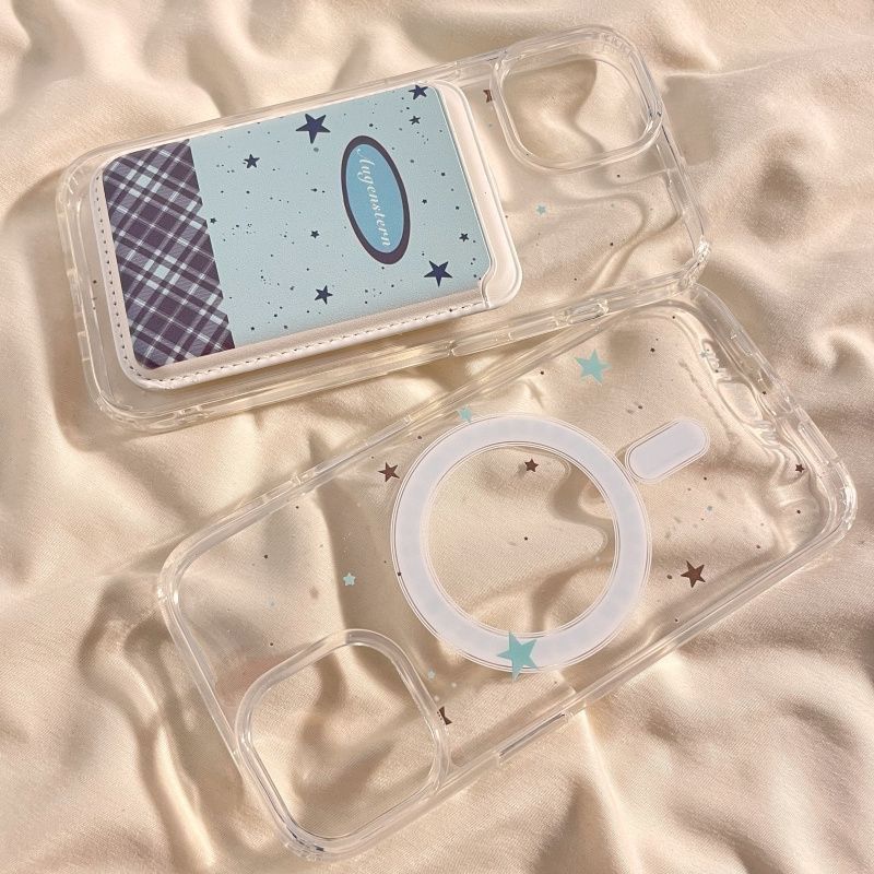 Set Phone MagSafe) / Star (Compatible Magnetic Holder Card with Case