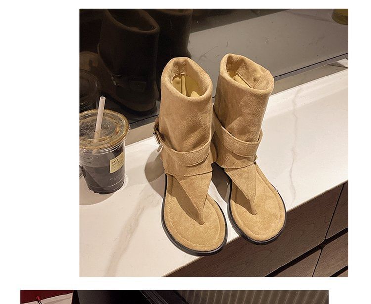 Boots Short Flip Flop Buckled