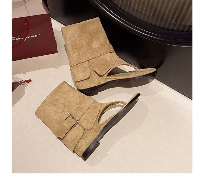 Boots Short Flip Flop Buckled