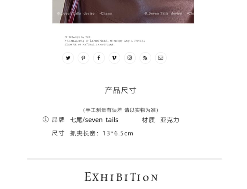 Claw Clip Acrylic Hair