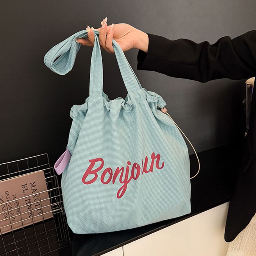 Bag Tote Canvas Lettering