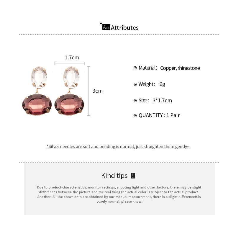 Drop Rhinestone Earring