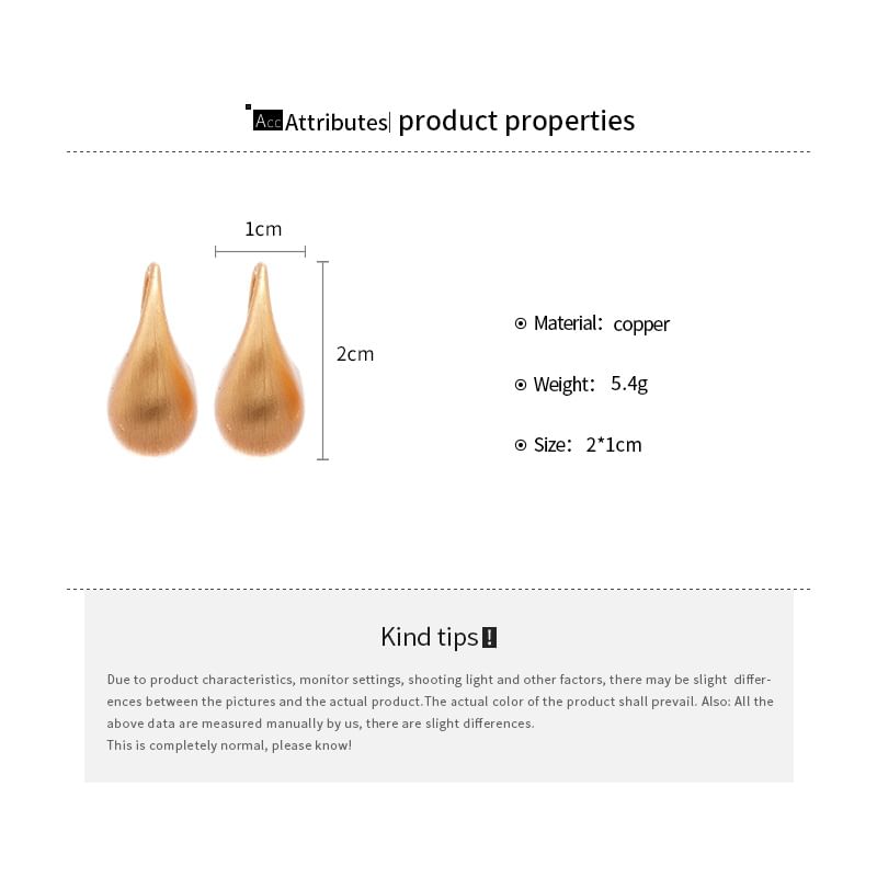 Earring Droplet Stud Hook