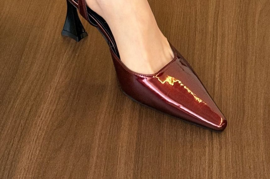 Heel Sandals Pointed Toe Strap Ankle High