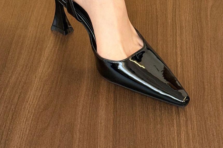 Heel Sandals Pointed Toe Strap Ankle High