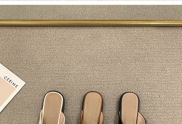 Criss Mules Cross Toe Square