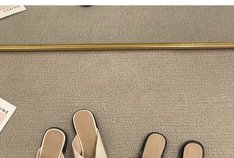 Criss Mules Cross Toe Square