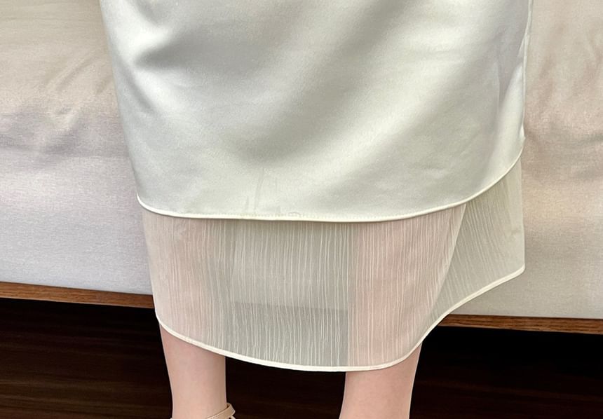 Heel High Strap Knot Ankle Sandals