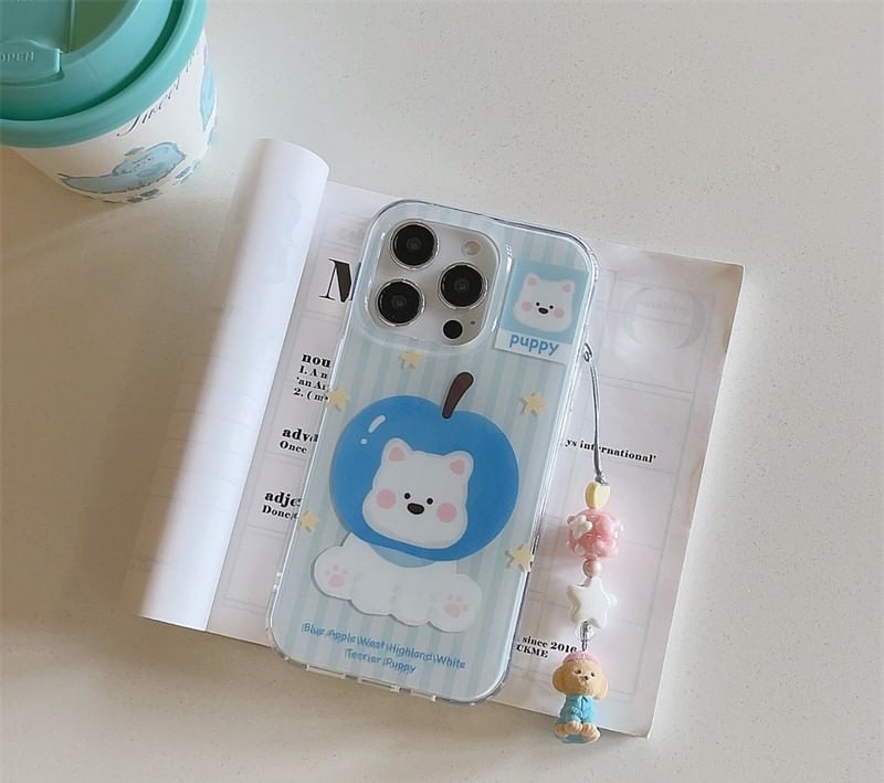 Set Case Phone / Dog Charm