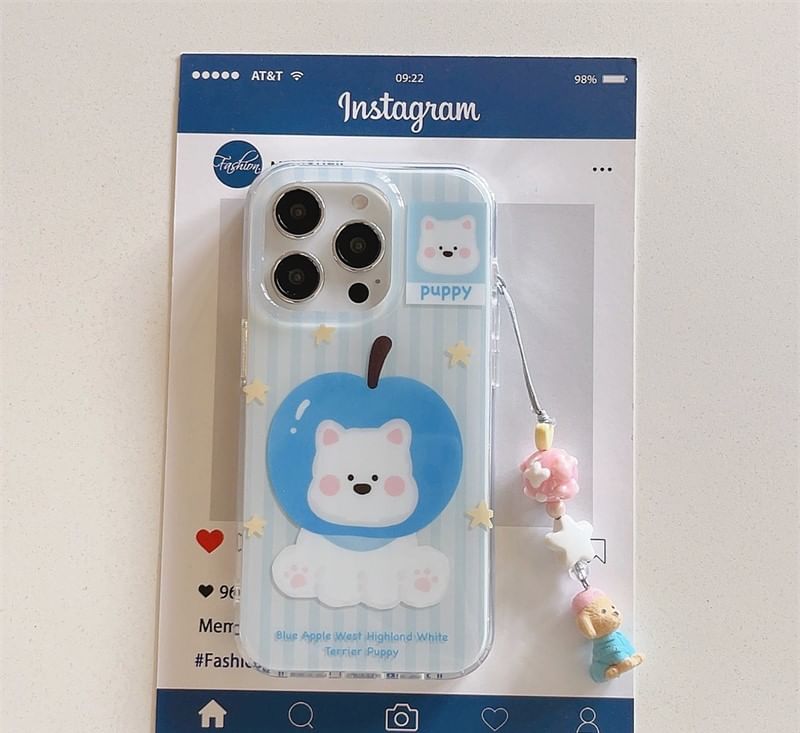 Set Case Phone / Dog Charm