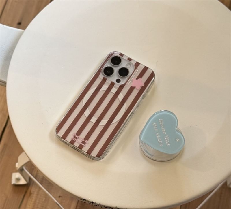 (Compatible Case Striped Magnetic Phone Star with MagSafe)