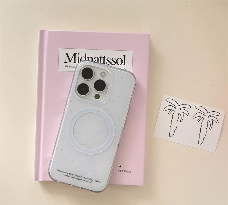 MagSafe) Phone Case Magnetic Glitter (Compatible with
