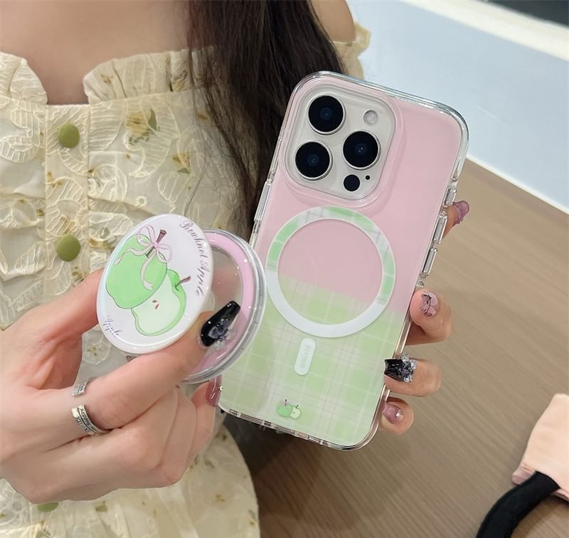 Plaid (Compatible Magnetic with Phone Apple MagSafe) Case