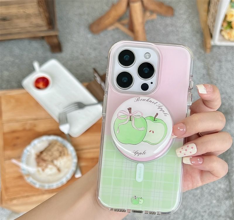 Plaid (Compatible Magnetic with Phone Apple MagSafe) Case