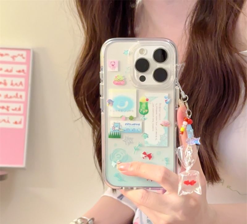 Case Set Charm / Goldfish Phone