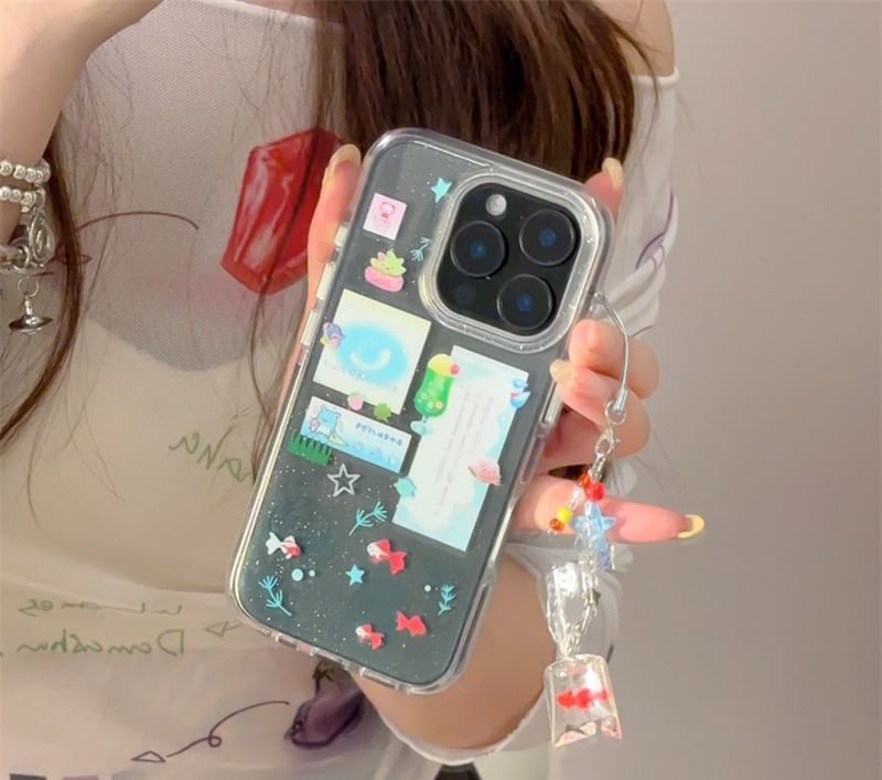 Case Set Charm / Goldfish Phone