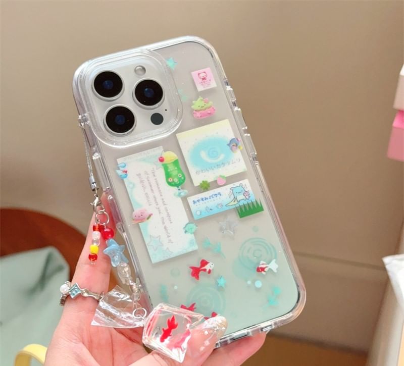 Case Set Charm / Goldfish Phone