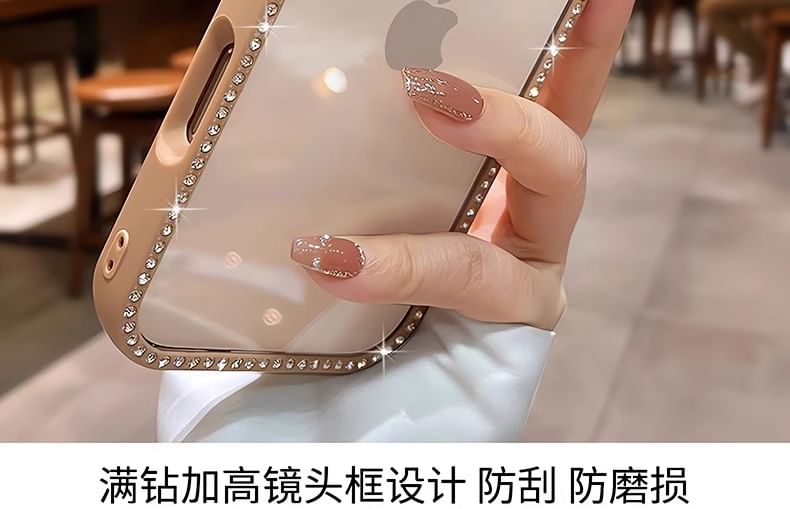 Rhinestone iPhone Transparent Case