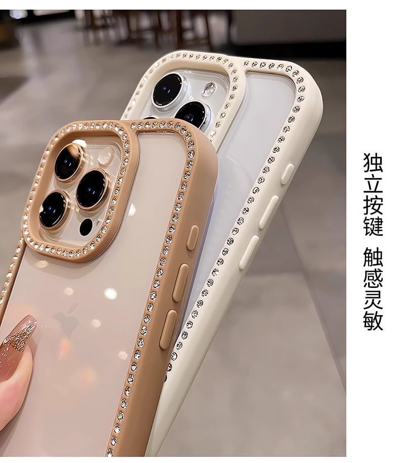 Rhinestone iPhone Transparent Case