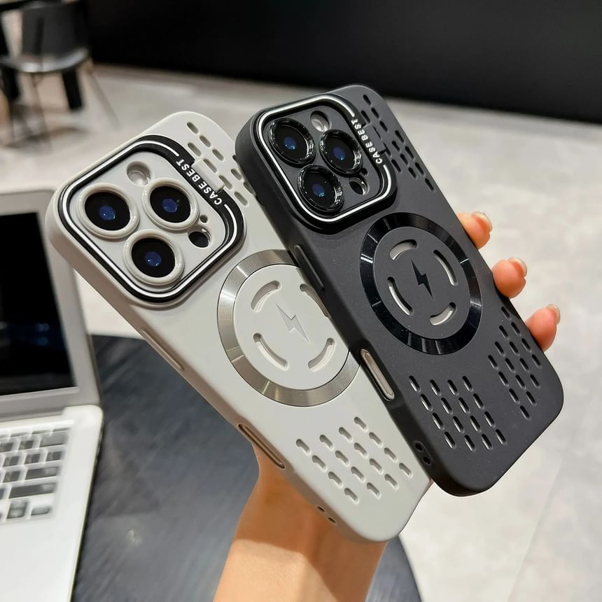 Case with MagSafe) Perforated iPhone Magnetic (Compatible