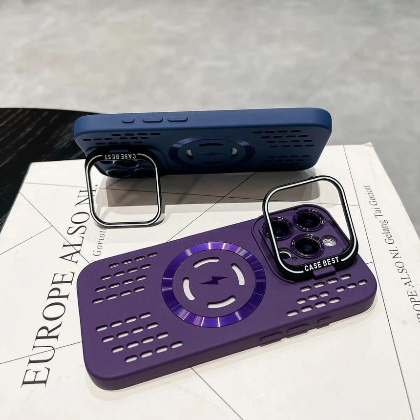 iPhone MagSafe) Perforated (Compatible with Magnetic Case