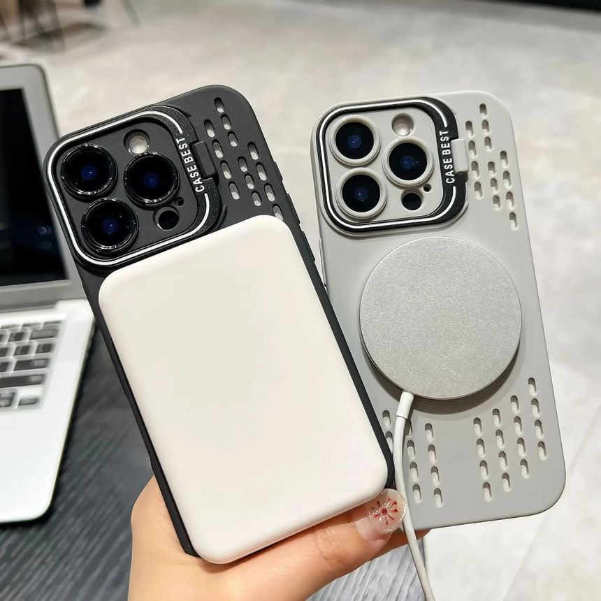 iPhone MagSafe) Perforated (Compatible with Magnetic Case