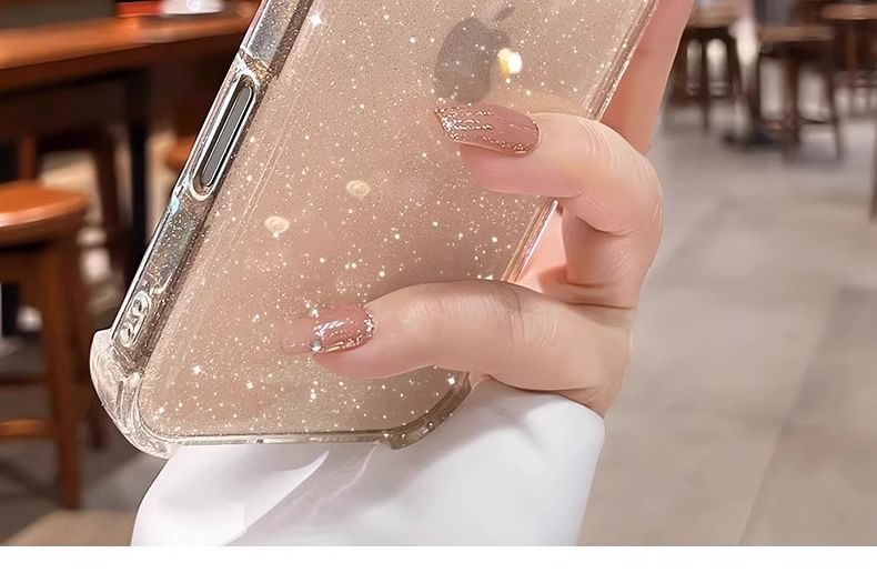 Glitter iPhone Transparent Case