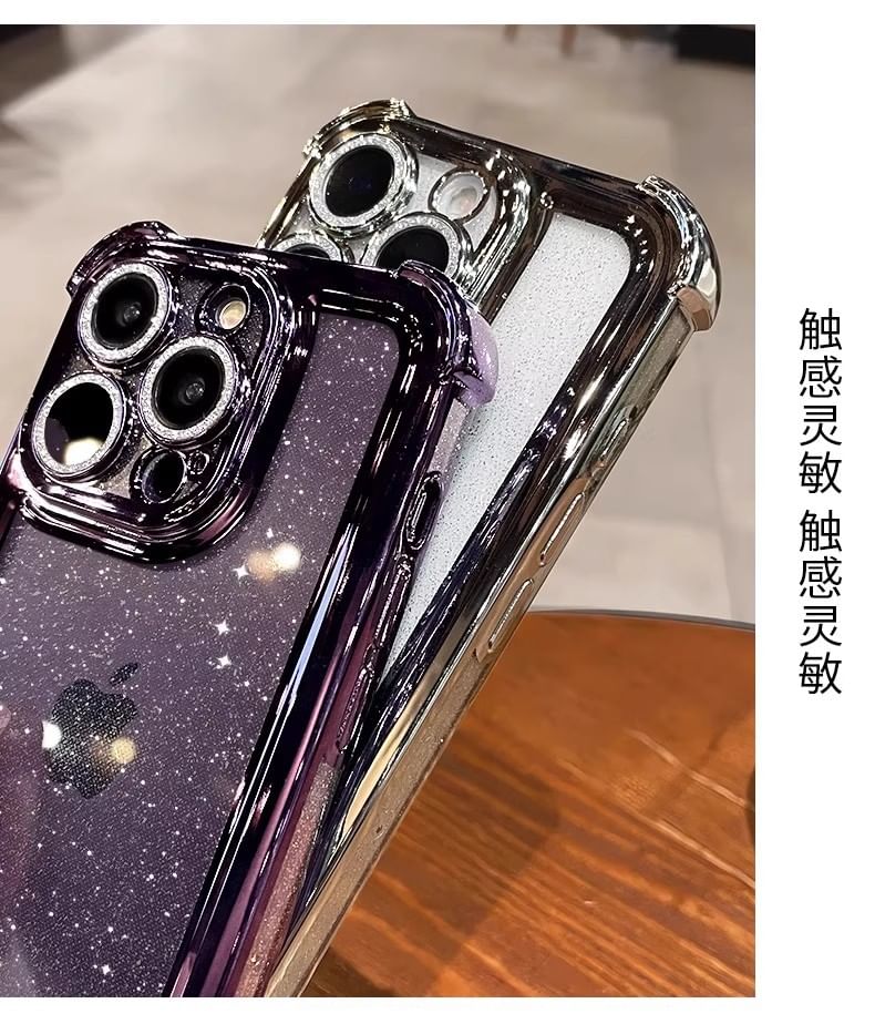 Case Glitter Transparent iPhone