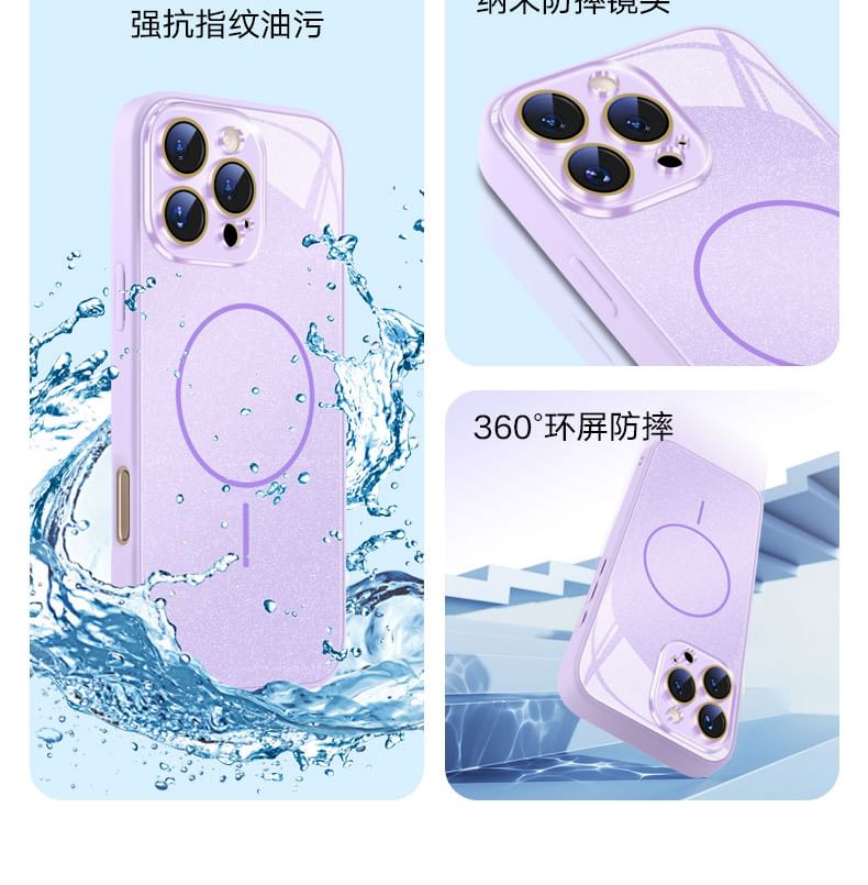 Magnetic with Case Glitter MagSafe) (Compatible iPhone
