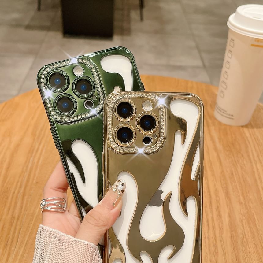 Flame iPhone Rhinestone Case