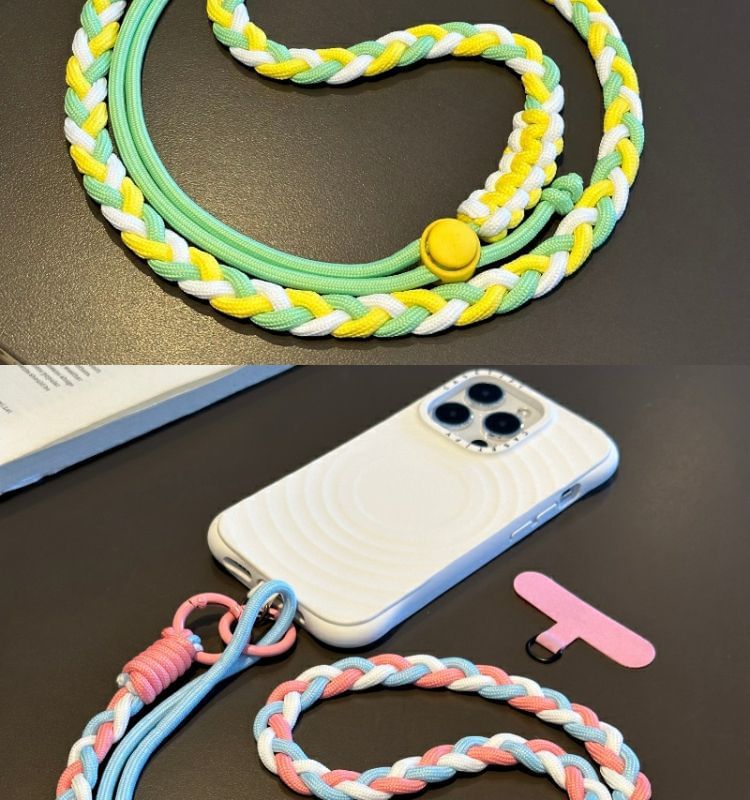 with Pad Phone Braided Lanyard Strap