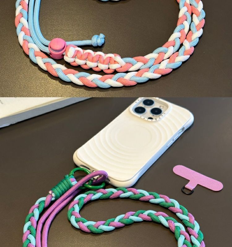 Phone Braided Pad Lanyard Strap with