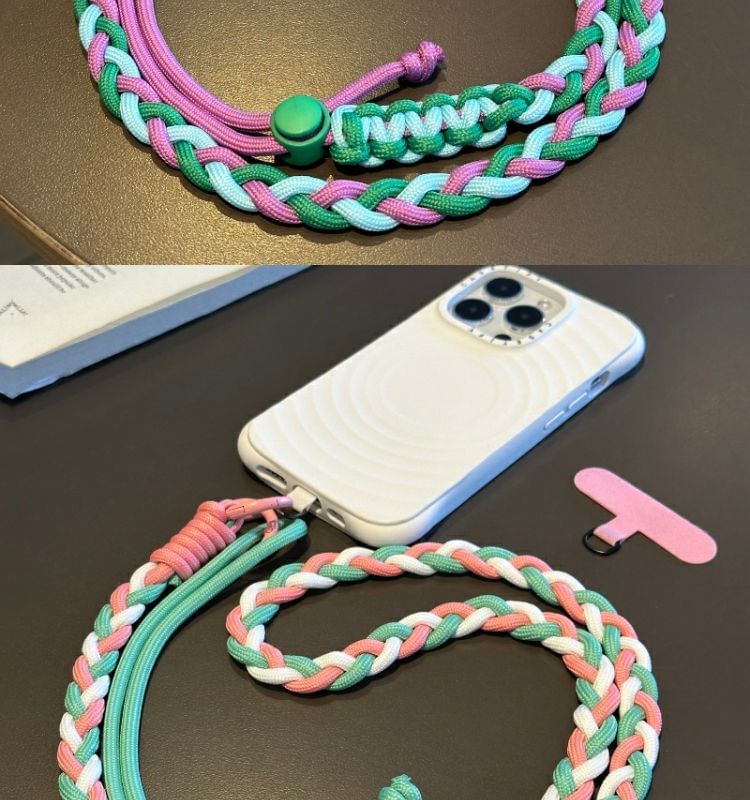 Phone Braided Pad Lanyard Strap with