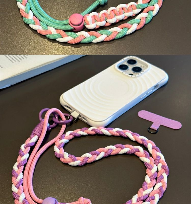 Phone Braided Pad Lanyard Strap with