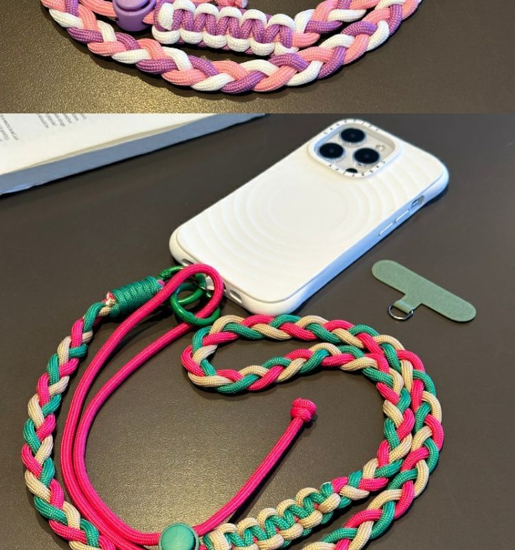 Phone Braided Pad Lanyard Strap with