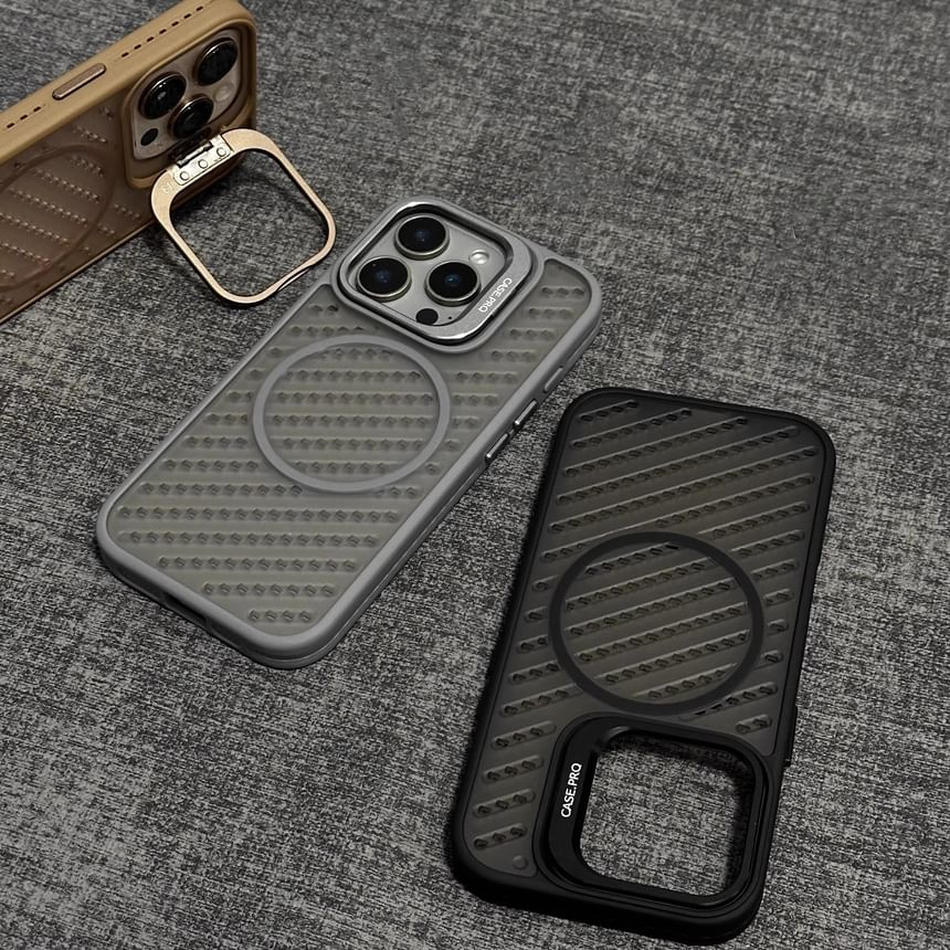 (Compatible iPhone Perforated MagSafe) Magnetic with Case