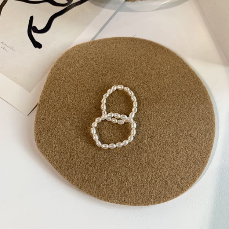Pearl Ring Natural Beaded