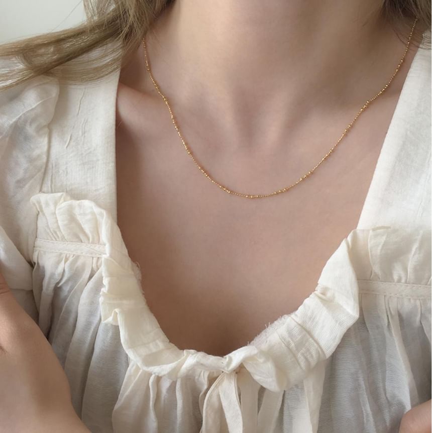 Silver 925 Necklace Dainty Sterling