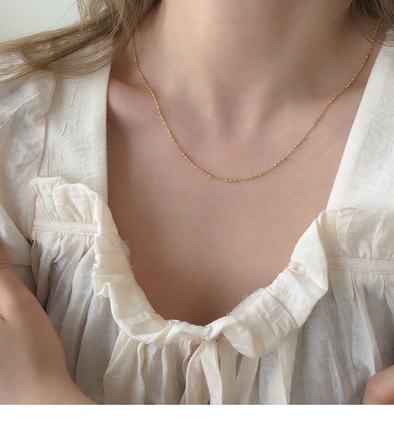 Silver 925 Necklace Dainty Sterling