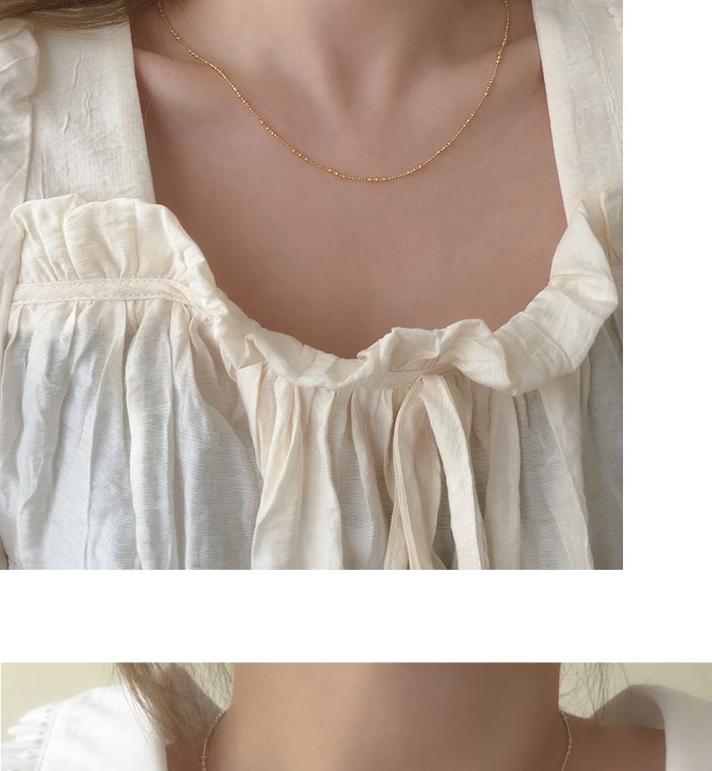 Silver 925 Necklace Dainty Sterling