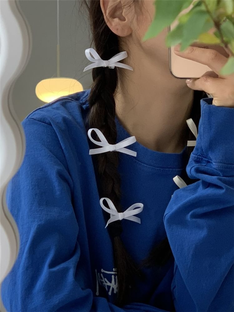 Plain Hair Clip Set of Bow 3: