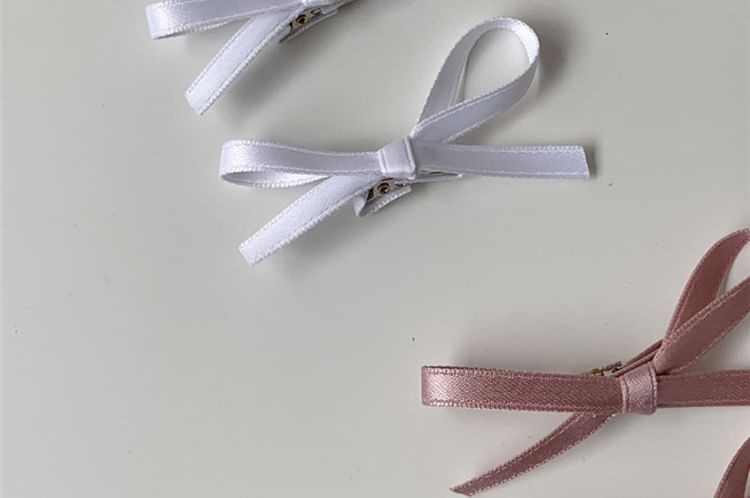 Plain Hair Clip Set of Bow 3: