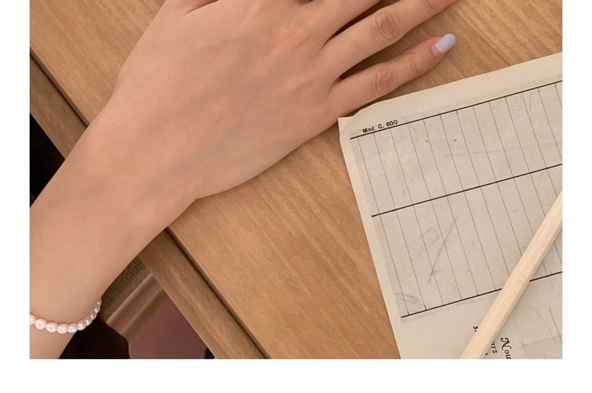 Elastic Bow Silver 925 Sterling Ring Beaded