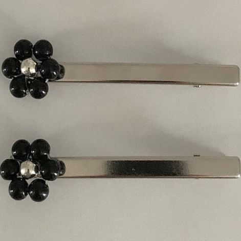 Hair Beaded Clip of Flower 2: Set