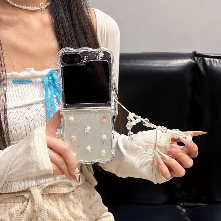 Set Phone Strap / Case Floral