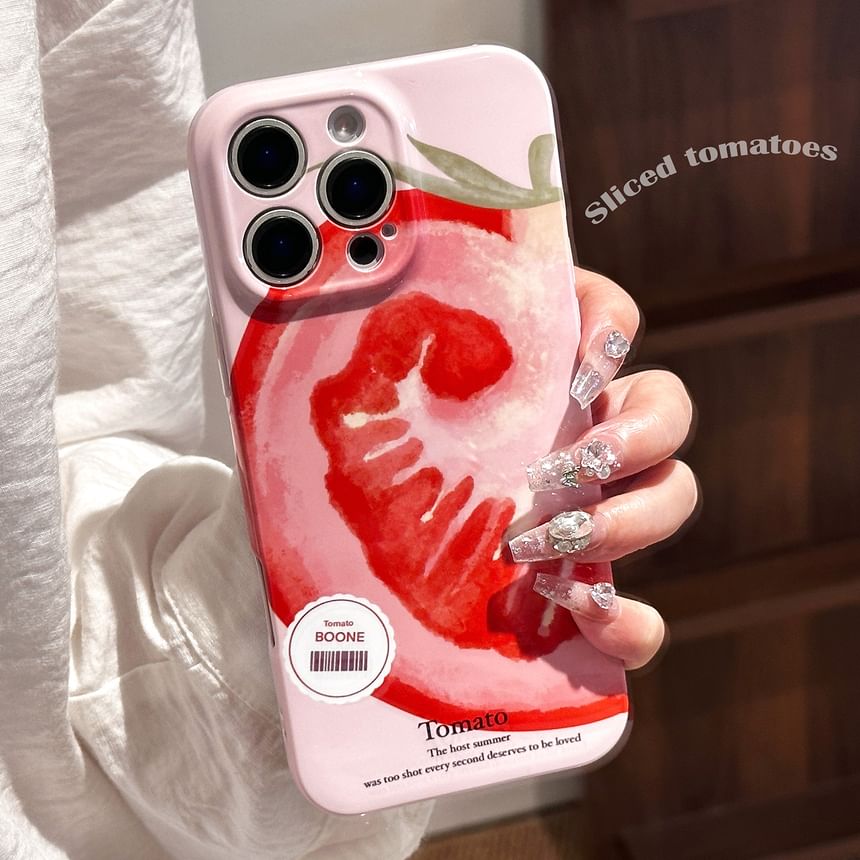 Tomato Print Phone Case