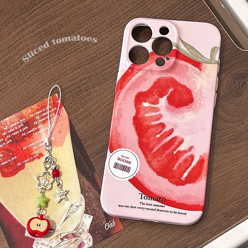 Tomato Print Phone Case