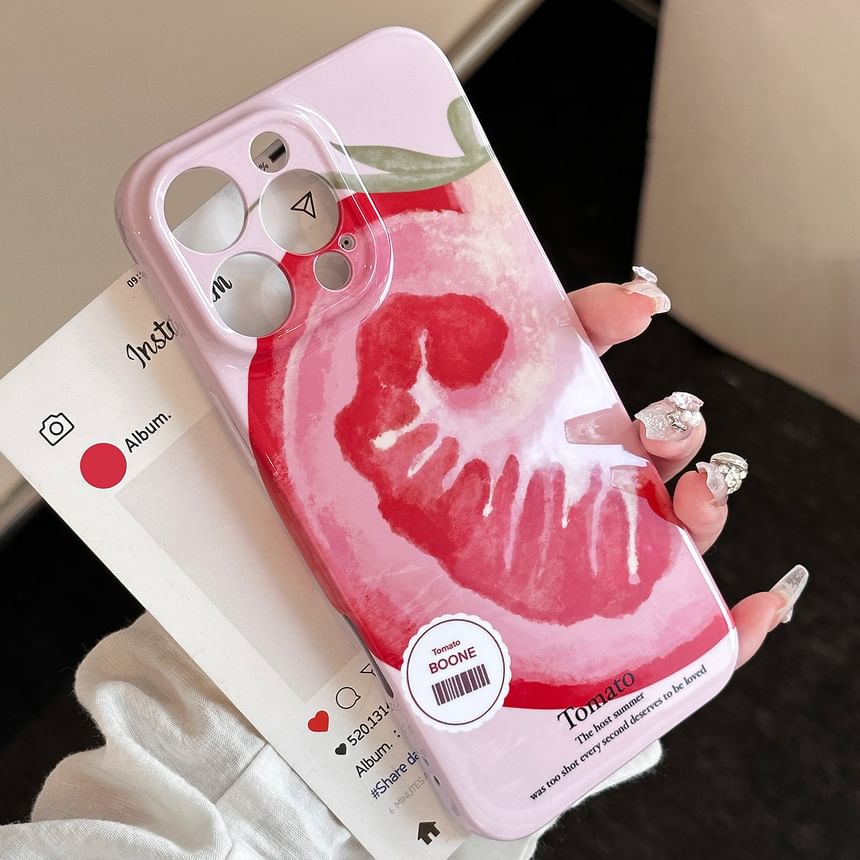 Tomato Print Phone Case