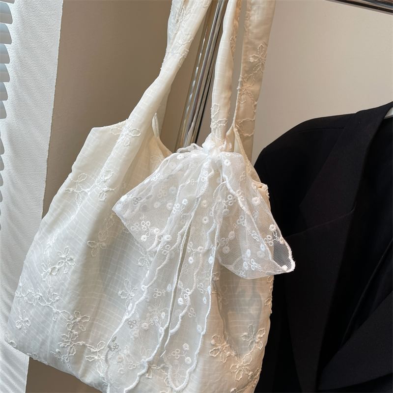 Bag Embroidered Floral Tote