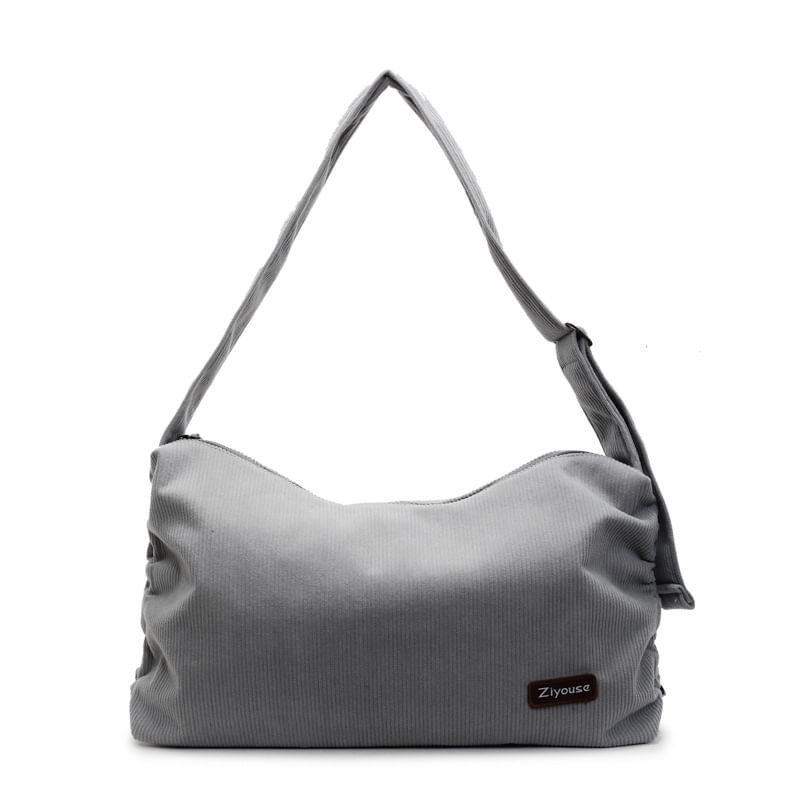 Bag Striped Corduroy Shoulder